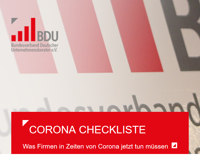 Corona Checkliste für strategische Entscheidungen