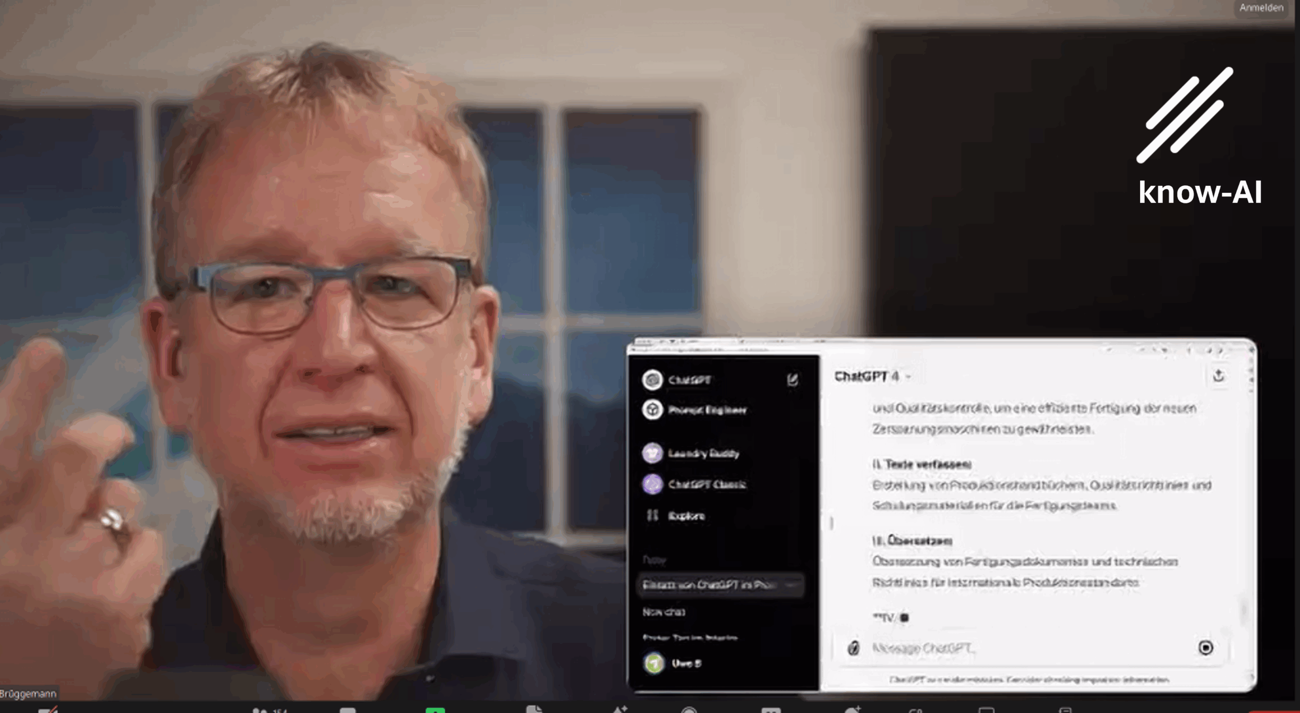 KI-Wissen für Manager: Uwe Brüggemann beim Erklären